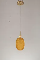 Светильник подвесной Magliano E 1.P2 Y Arti Lampadari жёлтый 1 лампа, основание золотое в стиле современный 